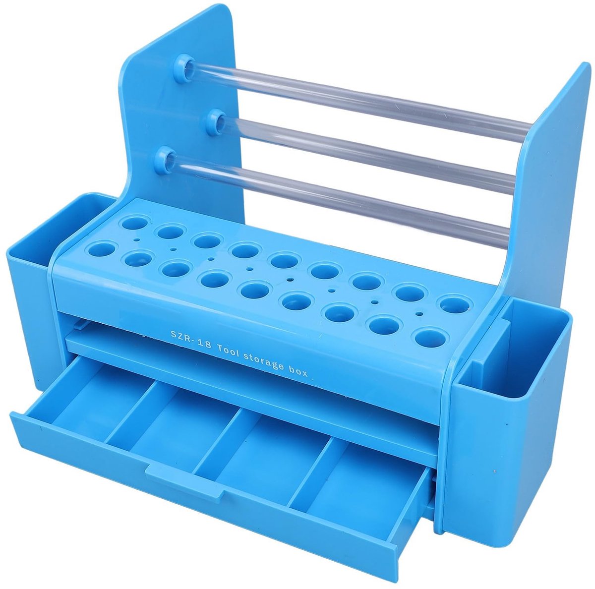 ZEYNOMAX- Schroevendraaier Organizer - Desktop Houder - Opbergrek - Gereedschapsstand - 18 Gaten - Minimalistisch Ontwerp - Gereedschapsorganizer