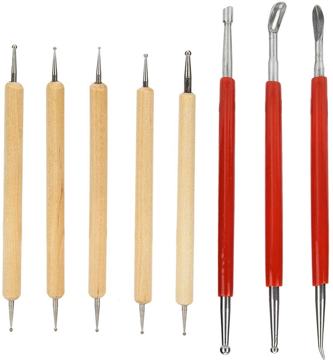 JHUBERS- Modellerenlepel - Leerbewerking Tool - Embossing Lepel - Carving Stylus - Knutselgereedschap - Hoge kwaliteit - Leerbewerkingstool