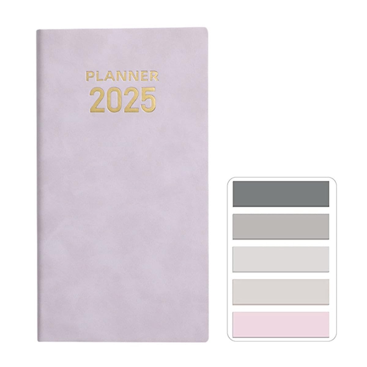 JHUBERS- Zakagenda A6 - Kleine Kalender - Afsprakenplanner - Notitieboek - Organizer - PU-lederen Softcover - 120 Pagina's - Agenda