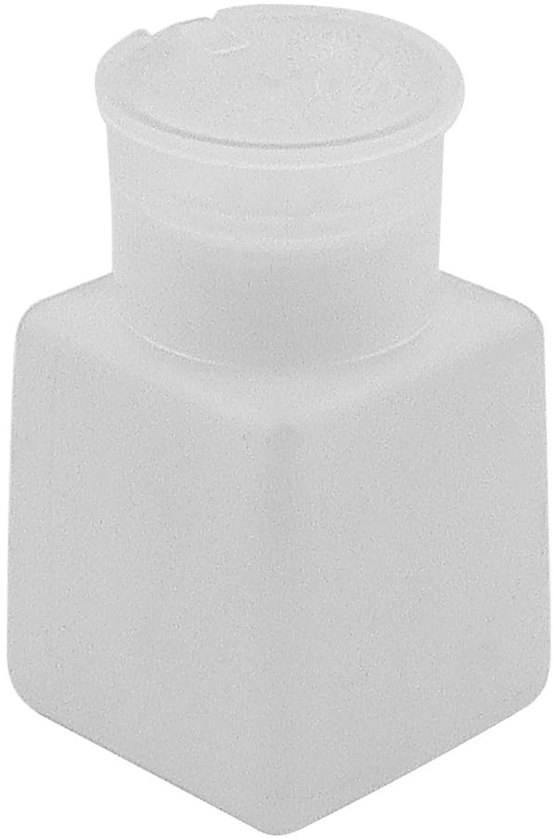 VLEMICO - Anti-statische push down pomp - Alcohol dispenser - Compact vierkant - 100ml - Herbruikbare flessen - Ideaal voor cleanrooms