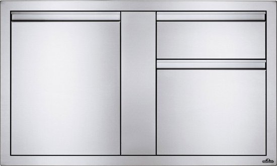 Napoleon grills - Inbouwdeur en dubbele laden combinatie groot (115...