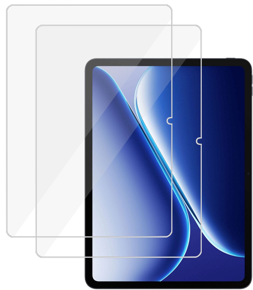 2x TechNow Screenprotector geschikt voor OnePlus Pad Go 2 Screenprotector - Gehard Glas - Rounded - Proteqt+