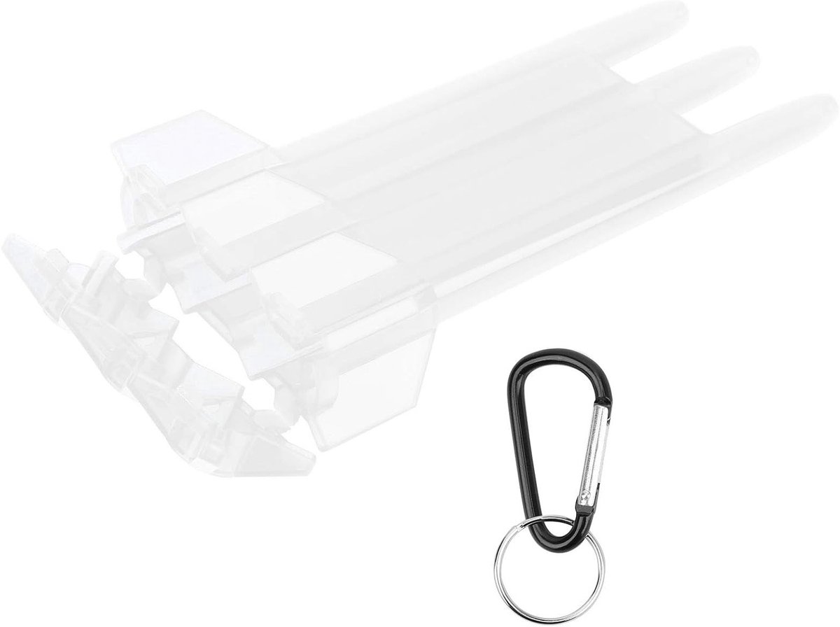 Dart Case van Aluminium, Draagbare Opbergtas voor Darts, Duurzaam en Geschikt voor Reizen, Met Ophanglus en Ruimte voor 3 Darts
