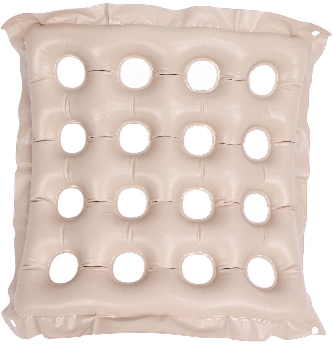 Dailygoods- Zitkussen Anti-decubitus - Opblaasbaar Zitkussen - Donut Kussen - Orthopedisch Kussen - Voor Aambeien - 16 Gaten, Duurzaam Materiaal - Donutkussen