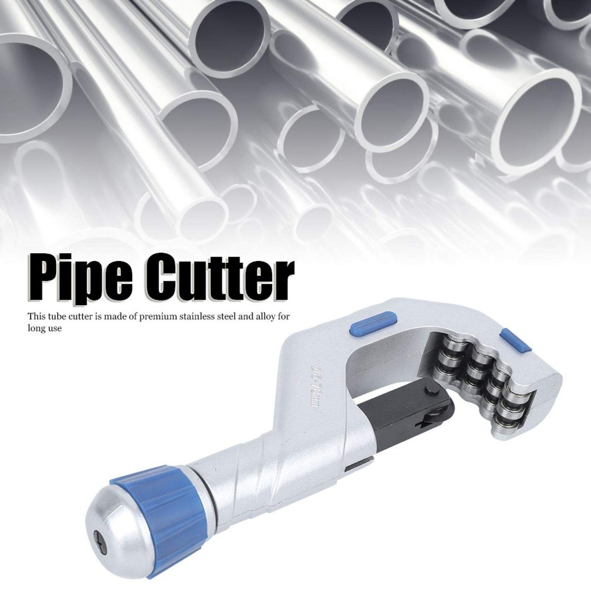Dailygoods- Pijpsnijder RVS - Pijpsnijder voor koperen/aluminium/roestvrijstalen buizen - Diameter snijbuis 5-70 mm - Lichtgewicht 1050 g - Nauwkeurig snijden met schone incisie - Buizensnijder thumbnail 3