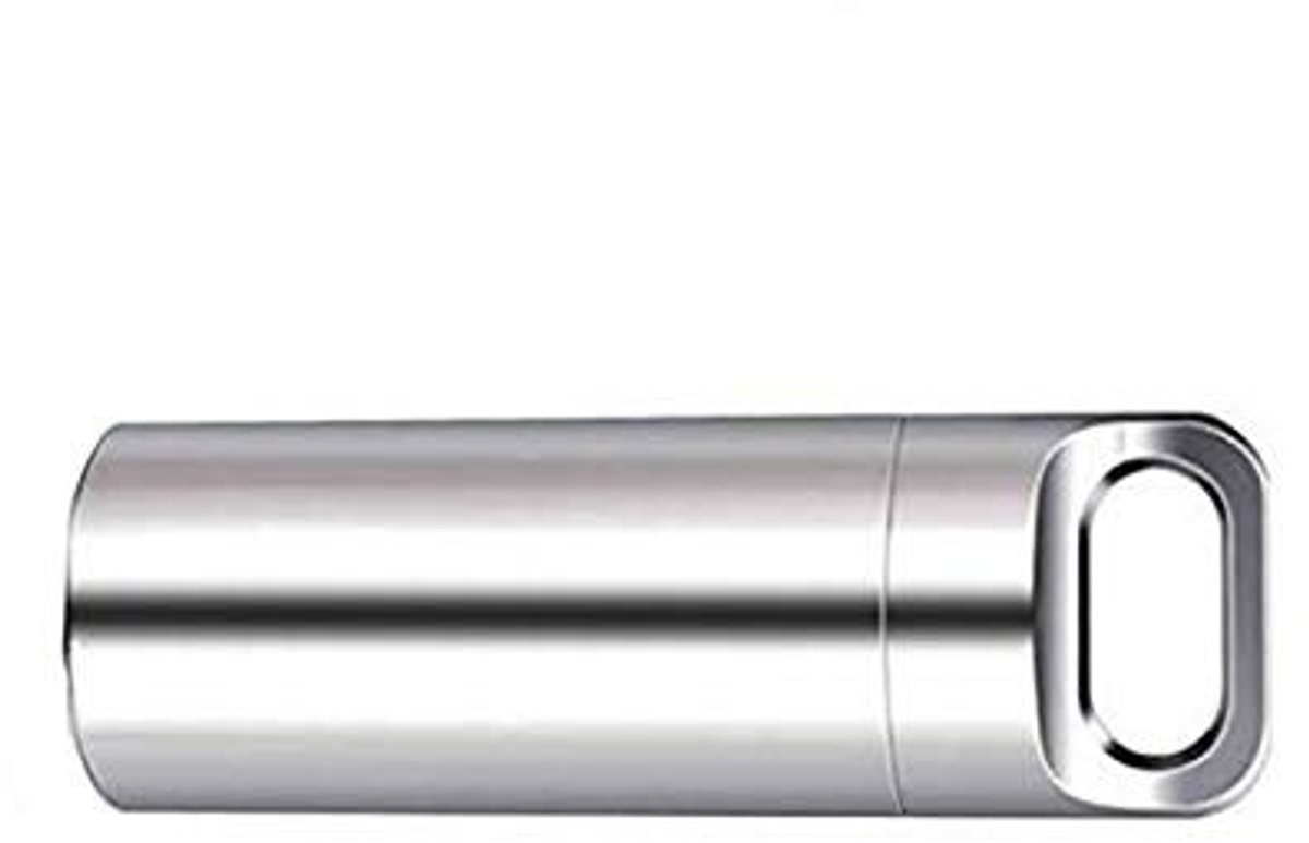 Dailygoods- Pillendoos Waterdicht - Draagbaar - Messing - Sleutelhanger - O-ring - Formaat 3,9 x 1,15 cm - Medicijncontainer