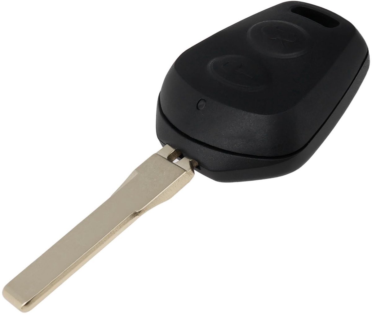 Dailygoods - 2 Knop Afstandsbediening Sleutelhanger Case Ongesneden Blade
