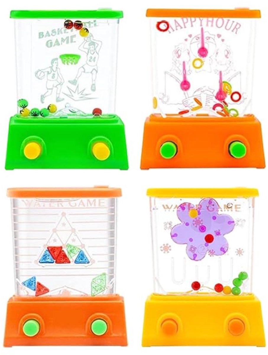 Dailygoods- Waterflipper 4 Stuks - Handheld Mini-Waterring - Kinderspeelgoed - Waterspeelgoed - Leuk Cadeau - Kleurrijk Ontwerp - Waterspel