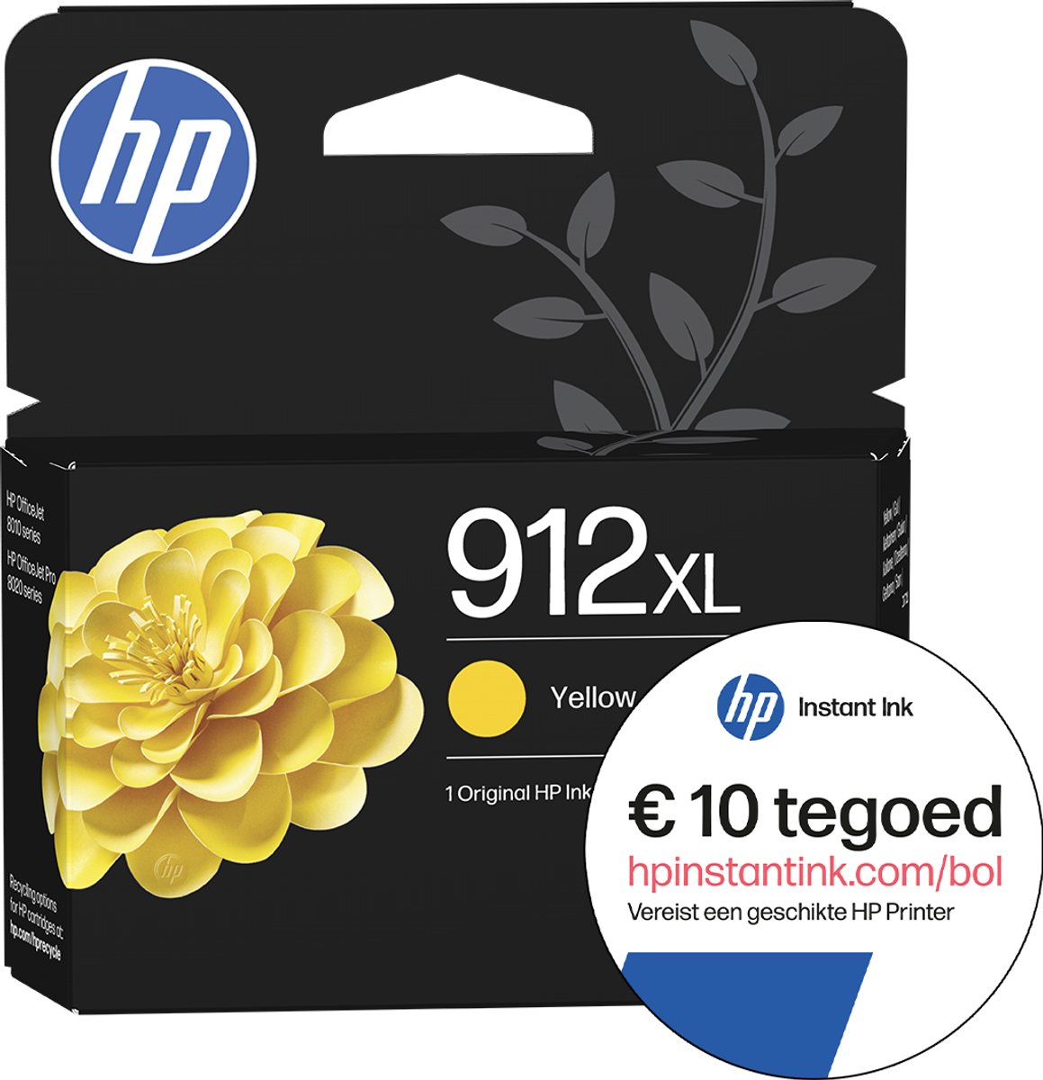 HP 912XL - Inktcartridge - Origineel - Hoge capaciteit - Geel + Instant Ink tegoed