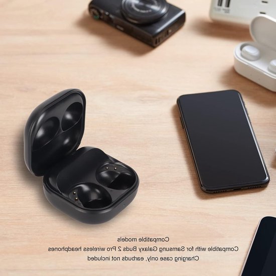 Oplaadhoes voor Buds 2 Pro Vervanging, Draadloze Oplader, Vervangende Hoes met Bluetooth-koppeling, USB C-kabel, 700 MAh Batterij, Ondersteuning voor Draadloos, Bekabeld — afbeelding 3