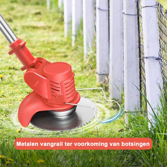ELEKTRISCHE GRASTRIMMER - Lichtgewicht Onkruidsnijder met Verwisselbare Messen, Beschermuitrusting & Lange Levensduur Accu voor Thuis Tuin — afbeelding 3