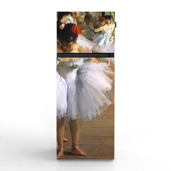 NUNKI MEDIUM-FDAG / Dubbel-Deurs Koelkast, E Klasse, 206l, Edgar Degas - De dansles, Satin (FRONT only)