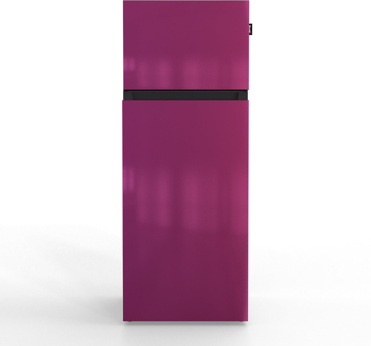 NUNKI MEDIUM-FPUR / Dubbel-Deurs Koelkast, E Klasse, 206l, Fun Purple, Gloss Metallic (FRONT only)