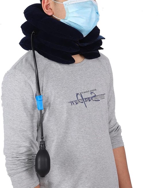 Cervicale Halstractie Apparatuur voor Chronische Nekpijn, Ademend Ondersteuningshalskraag voor Spine Alignement en Nekstretching — afbeelding 4