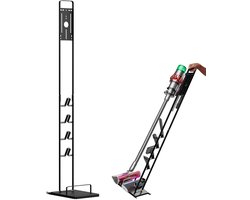 Velmio Stofzuigerhouder - Opberg Rek - Rek Voor Draadloze Stofzuiger - Geschikt voor Dyson - Steelstofzuiger - Schoonmaakaccessoires - Zwart