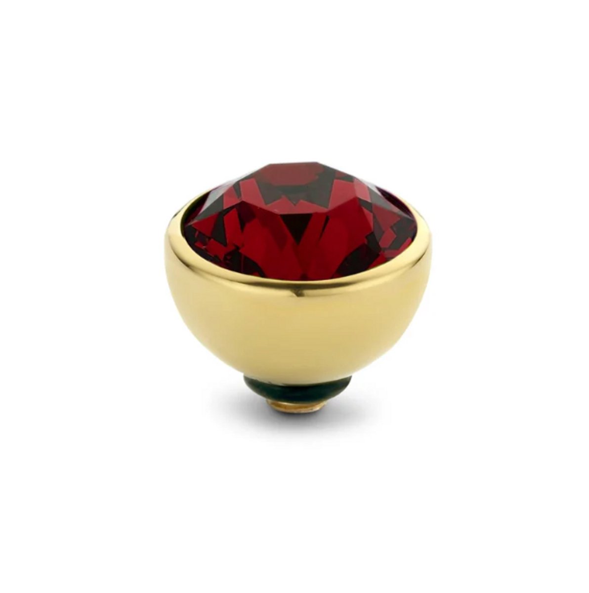 Melano Twisted Basic CZ Goud 8mm Ruby Red