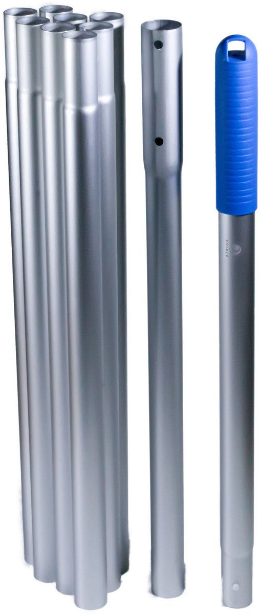 Evible Verlengbare Zwembadsteel - Aluminium - Kliksysteem - 480 cm