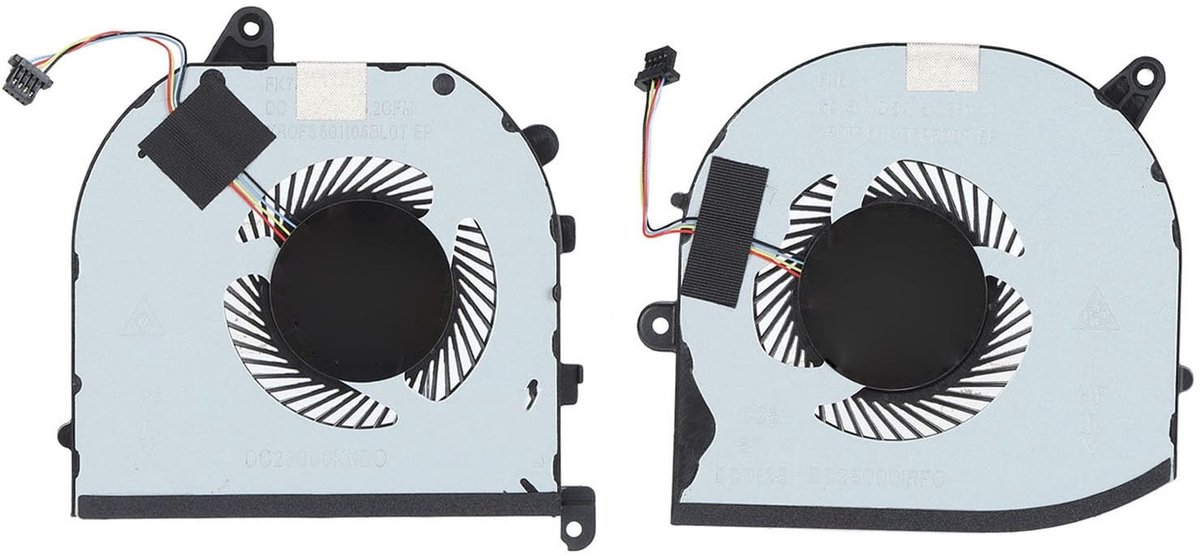 Dailygoods - Koelventilator Laptop - Vervangende Ventilator - Aluminiumlegering - 4-pins Connector - Geschikt voor 15 - Voor CPU en GPU Koeling
