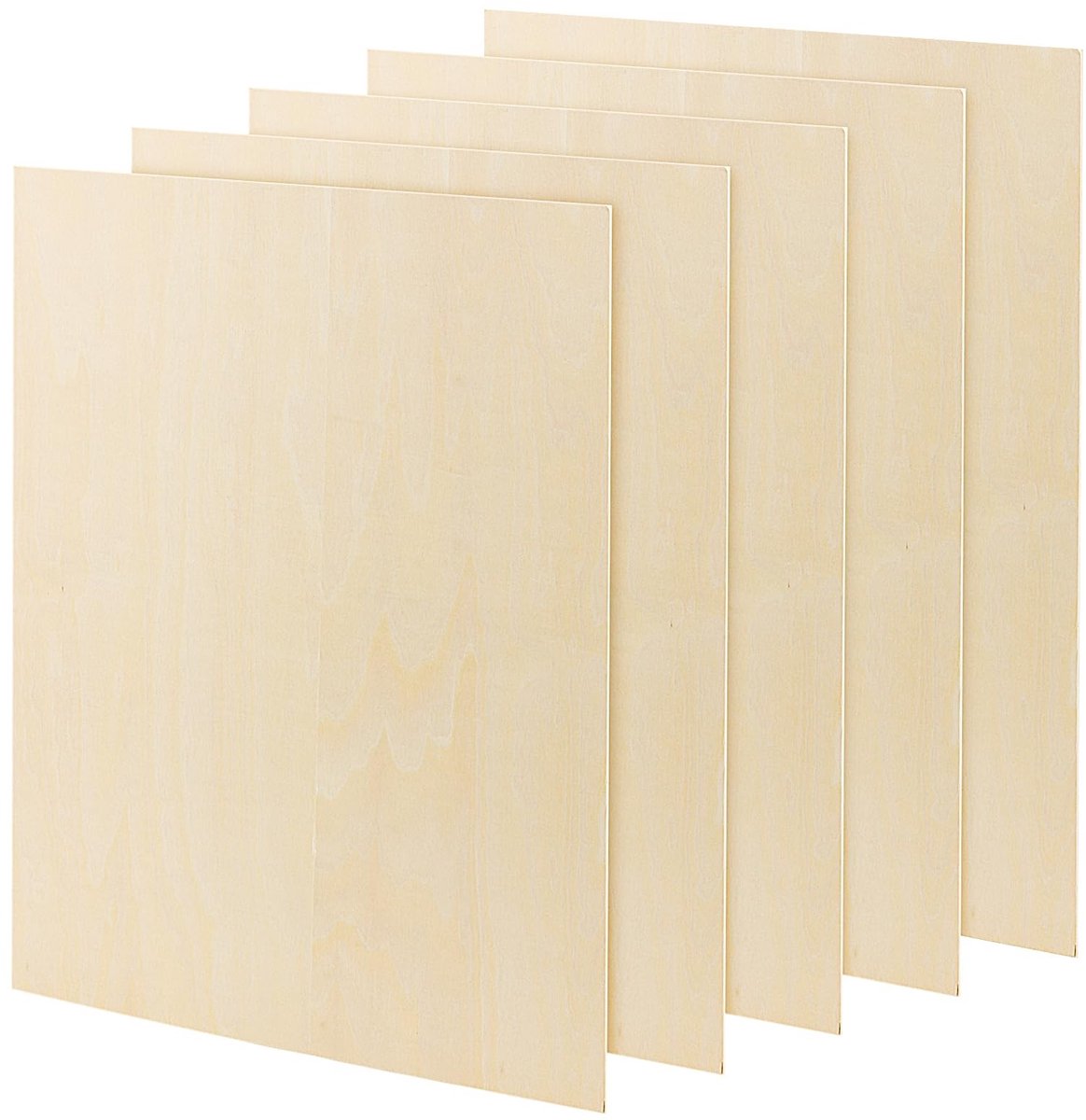 Dailygoods- Gevelplaten 5 stuks - Houten Planken 420 x 300 x 3 mm - Multiplex - Doe-het-zelf - Schokbestendig - Duurzaam Hout