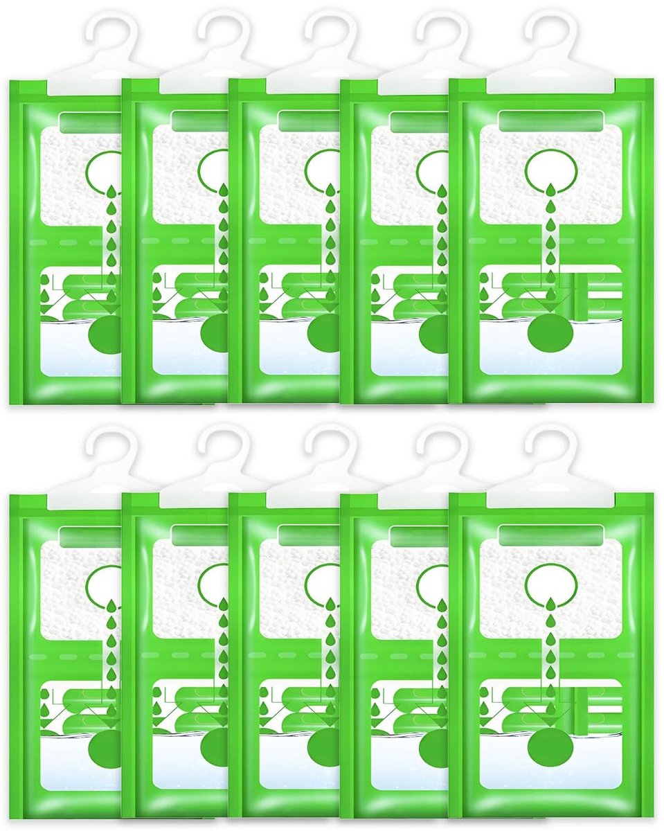Dailygoods- Vochtigheidsabsorber 10 Pack - Kledingkast Ontvochtigingszakken - Vochtvanger
