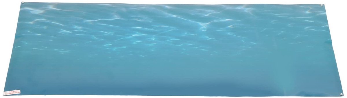 Dailygoods- Aquariumschild 3D Zelfklevend - Aquarium Achtergrond - PVC Materiaal - Lichtecht - 122 x 50 cm - Hoge Transparantie - Aquariumachtergrond