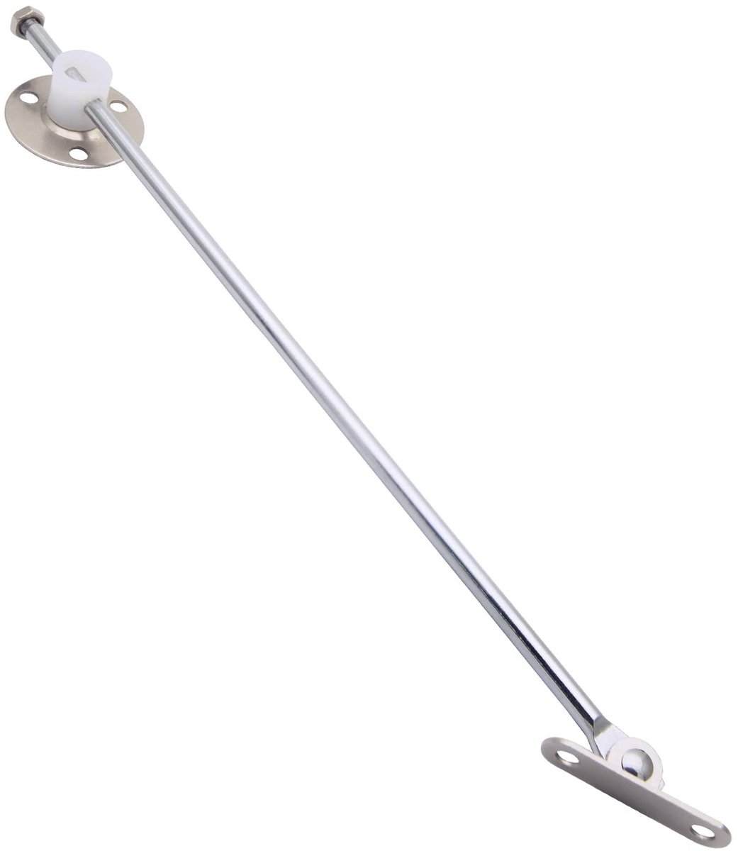 Dailygoods- Scharnier Steun - Zinklegering - Eenvoudig te installeren - Voor opbergkist - Horizontale scharnierdeuren - Driepuntspositie - Dekselscharnier