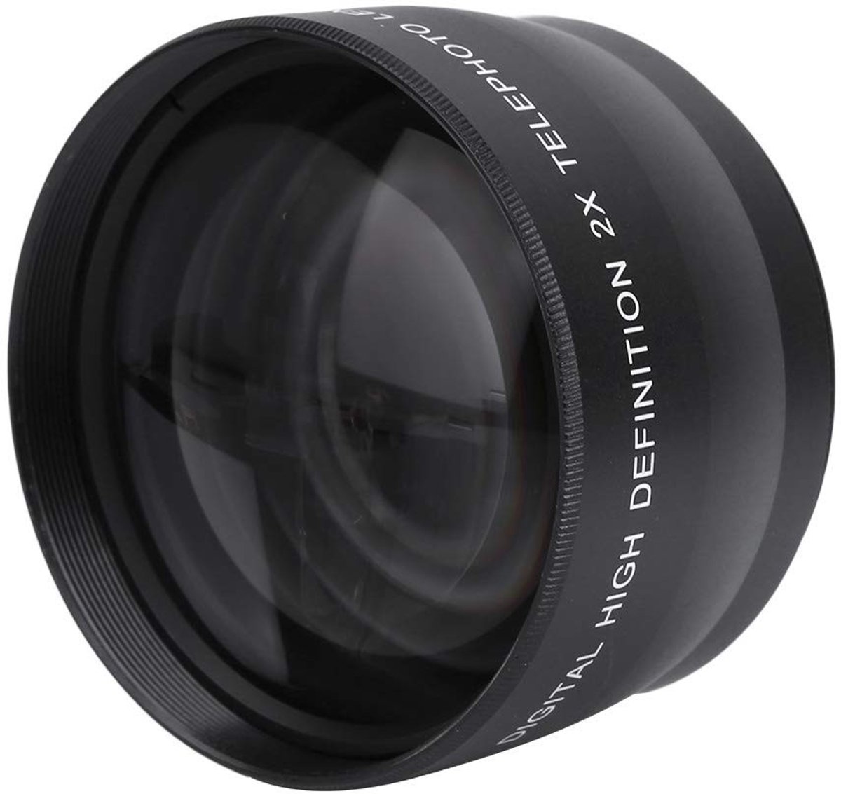 Dailygoods- Cameralens 2x vergroting - Universele HD Teleconverter - 58 mm achterlensdraad - 62 mm voorlensdraad - Aluminiumlegering + Optisch glas - Gewicht 197 g