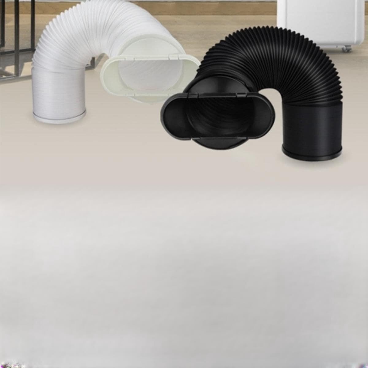 Dailygoods- Uitlaatslang Duurzaam - Flexibele Uitlaatslang - Verstelbare Lengte 22-152 cm - Hittebestendig - Eenvoudig Te Installeren - Polypropyleen - Airconditionerslang