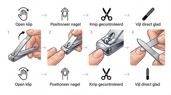 Pince à ongles grand modèle - Avec lime - Métal