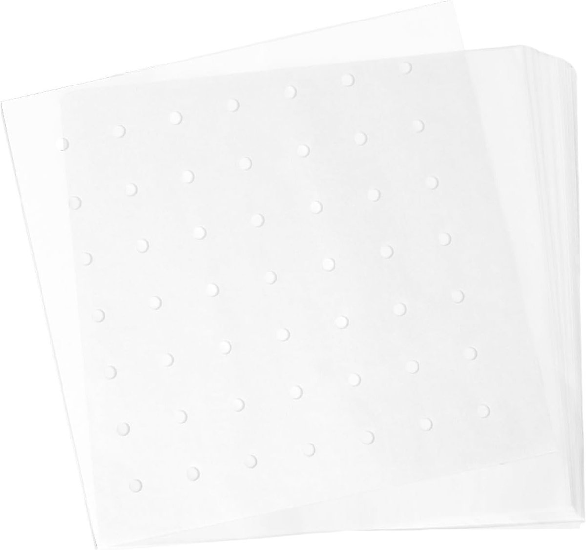 120 Stuks Bakpapier voor Airfryer 25x25cm - Perfect voor Bakken, Grillen en Stomen in Multicooker en Oven