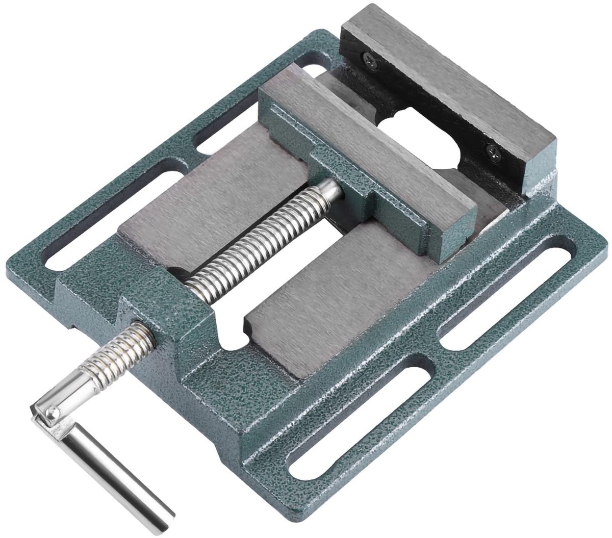 Dailygoods- Boorbankschroef 4-inch - Draaibaar - Tafelklem - Precisiebewerking - Verhoogde Kaken - Hoogwaardige Kwaliteit - Bankschroef