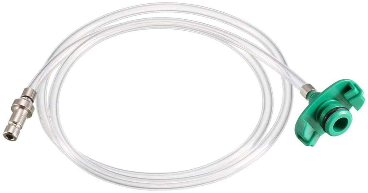 Dailygoods - Luchtslang zelfklevende dispenser - 10CC lijm spuit adapter - Duurzaam en precisie - Transparant - Connector adapter - Industrieel gebrui...