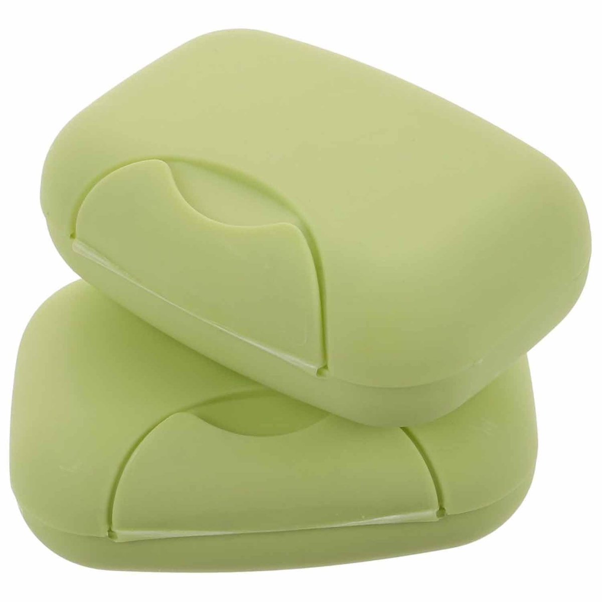 Dailygoods- Zeepdoosje Waterproof - Compact - Reis - Hygiënische Opslag - Duurzaam - 2 Stuks - 7,5 x 11,5 cm - Zeepcontainer