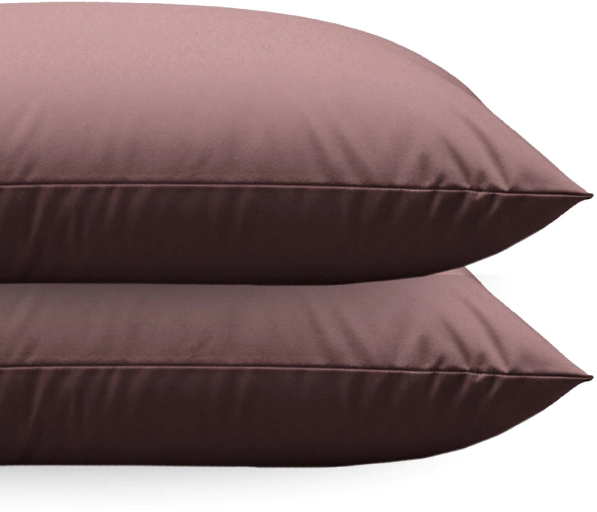 Zelesta Comfort uni diamond Kussenslopen Set van 2 - Bordeaux 80x80cm