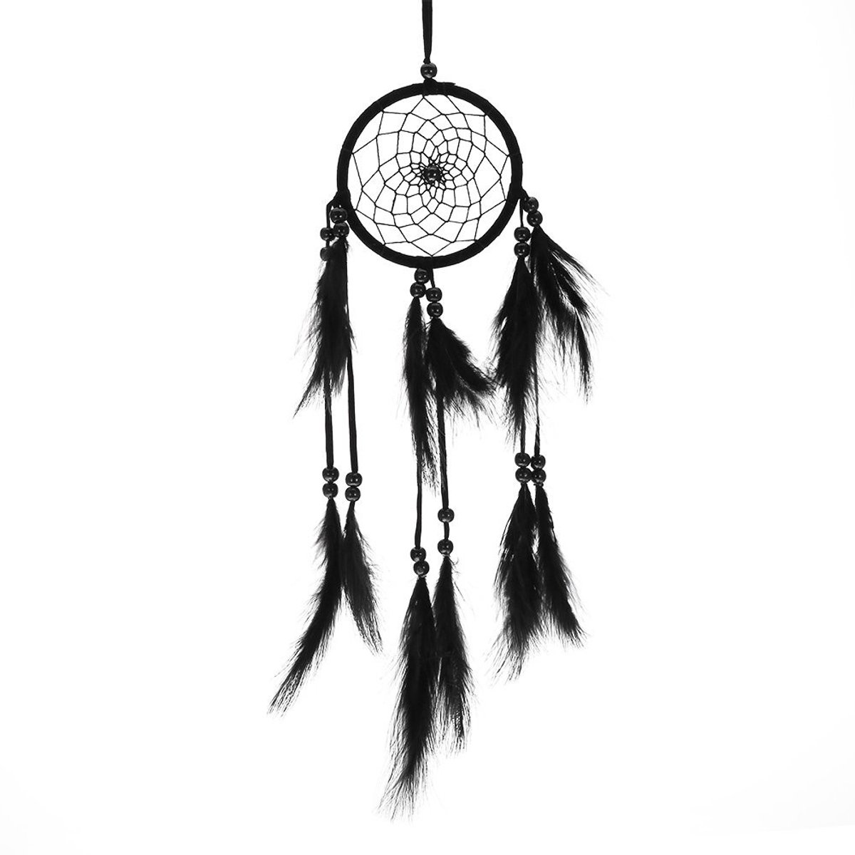 Dailygoods- Dromenvanger Handgemaakt - Decoratieve Wandhanger - Houten Kralen - Lichtgewicht - Premium Kwaliteit - Uniek Ontwerp - Wanddecoratie