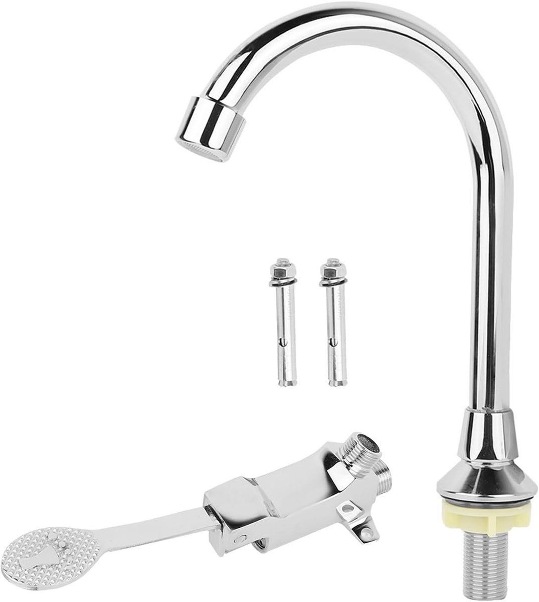 Non-contact voetbediening voor waterafvoer - ideaal voor laboratoria, scholen, fabrieken en ziekenhuizen