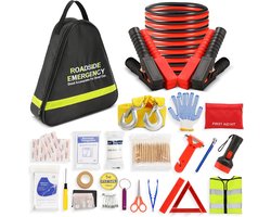 Auto Noodgereedschap Set - Pechhulp Kit - Auto Reparaties - 76 Delige Set - 35 x 32 x 11 cm
