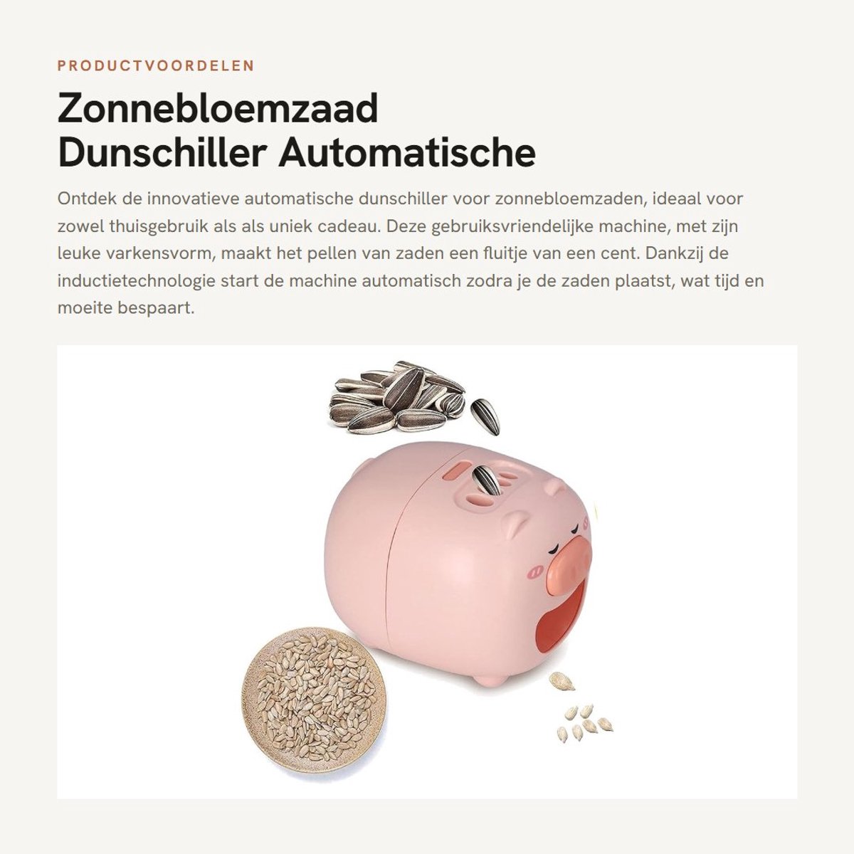 Dailygoods - Zonnebloemzaad Dunschiller - Automatische Sheller Machine - Verrukkelijk - Meloenzaad Sheller - Handig en efficiënt - Geschikt voor zaden...