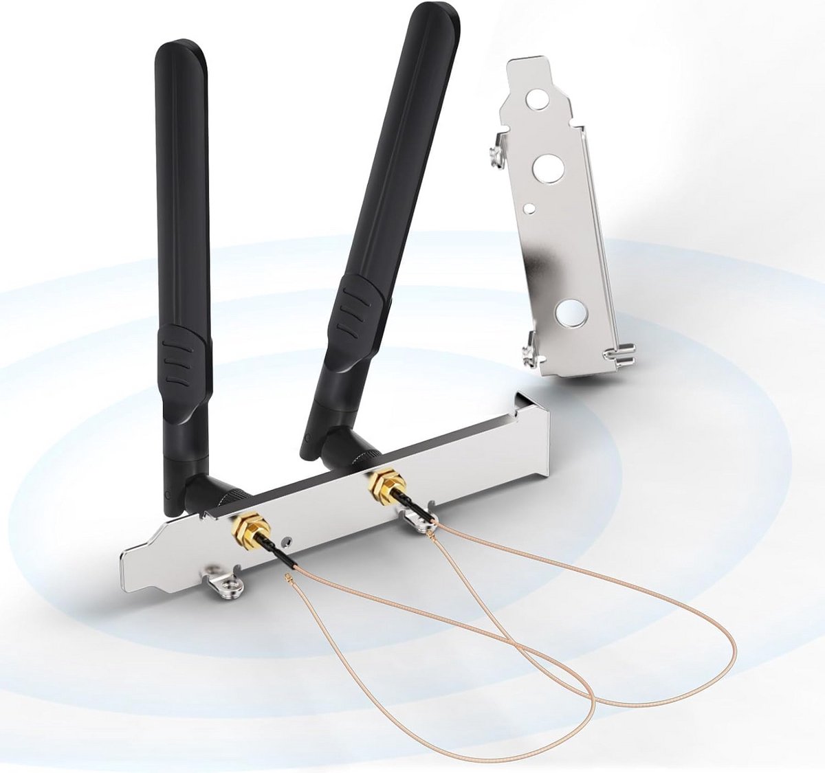 WiFi Antenne Set - Dubbelband Antenne - Netwerkverbetering Thuis - 8dBi Omni Directioneel - 20 cm Kabel - Zwart