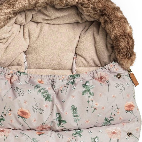 Winter voetenzak - Baby slaapzak - Warmte voor baby - Water- en windafstotend - 75 x 100 cm - Bloemenprint — afbeelding 4