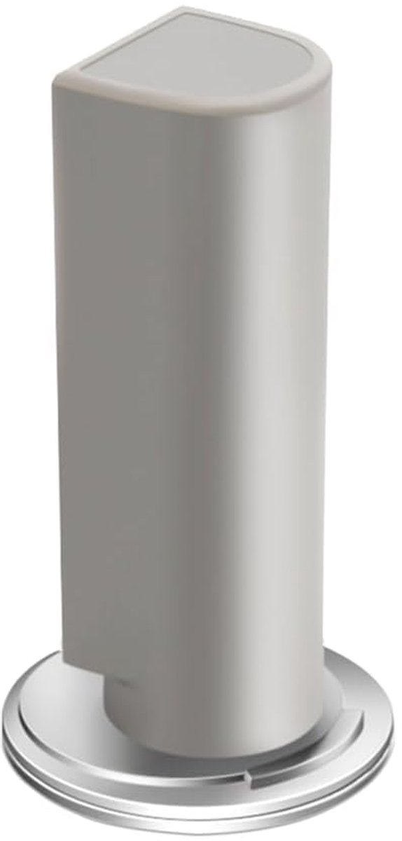 2-delige magnetische deurstopper, verstelbare stille vloerdeurstopper met anti-trapfunctie, geschikt voor deurkozijnen breder dan 16 mm - grijs