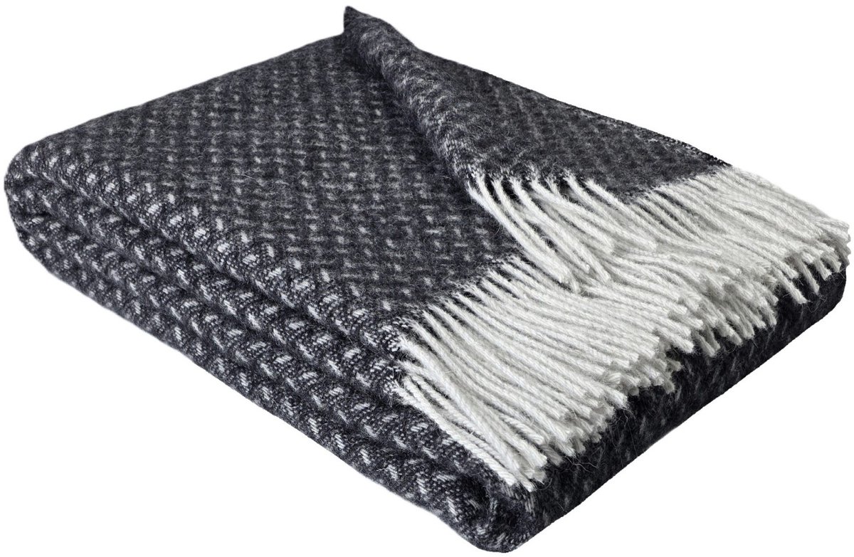 WOOOL Plaid - NORD (Antractiet) - 140x200cm - 100% Wol - 350gm/2