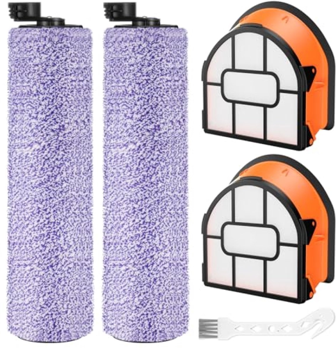 PromoHome Borstelfilter set voor Shark HydroVac XL 3-in-1 en Cordless Pro XL stofzuigers - 2 borstels, 2 filters en reinigingsborstel