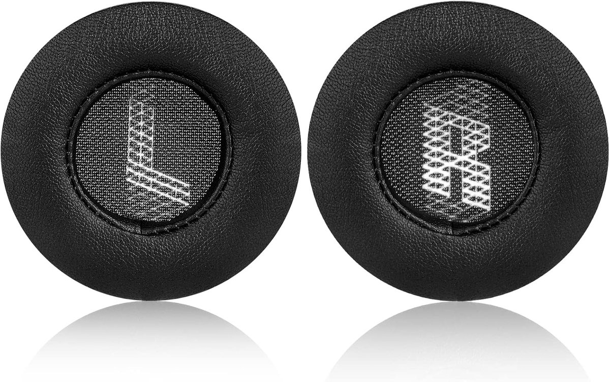 Vervangende oorkussens voor JBL E35 E35BLK E45 E45BT E45BTBLK hoofdtelefoons, met oorkussens van proteïneleer en traagschuim (zwart).