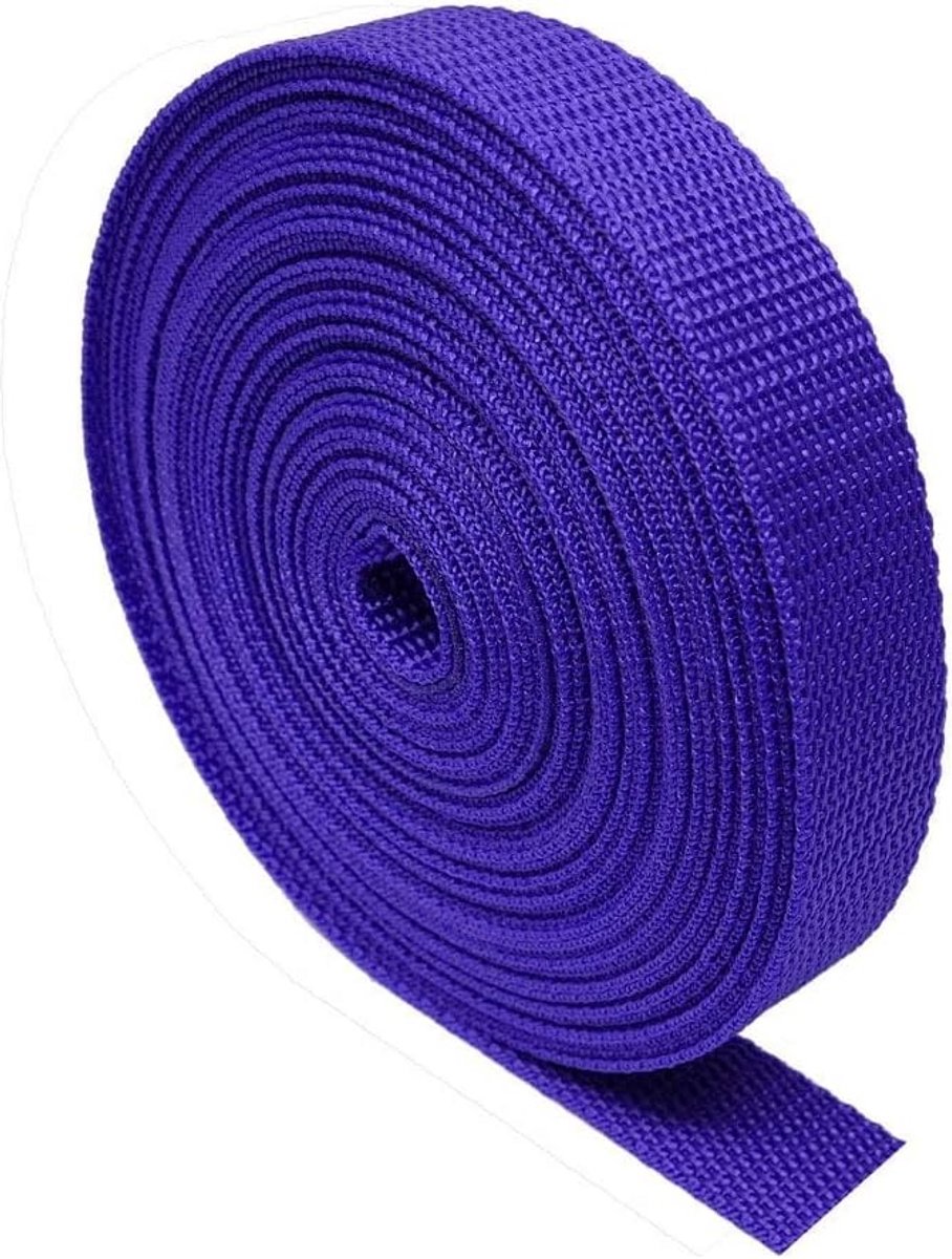 Webbing Band - Sterke Band - Bagage Vastzetten - Slijtvast Materiaal - 5 Meter - Paars
