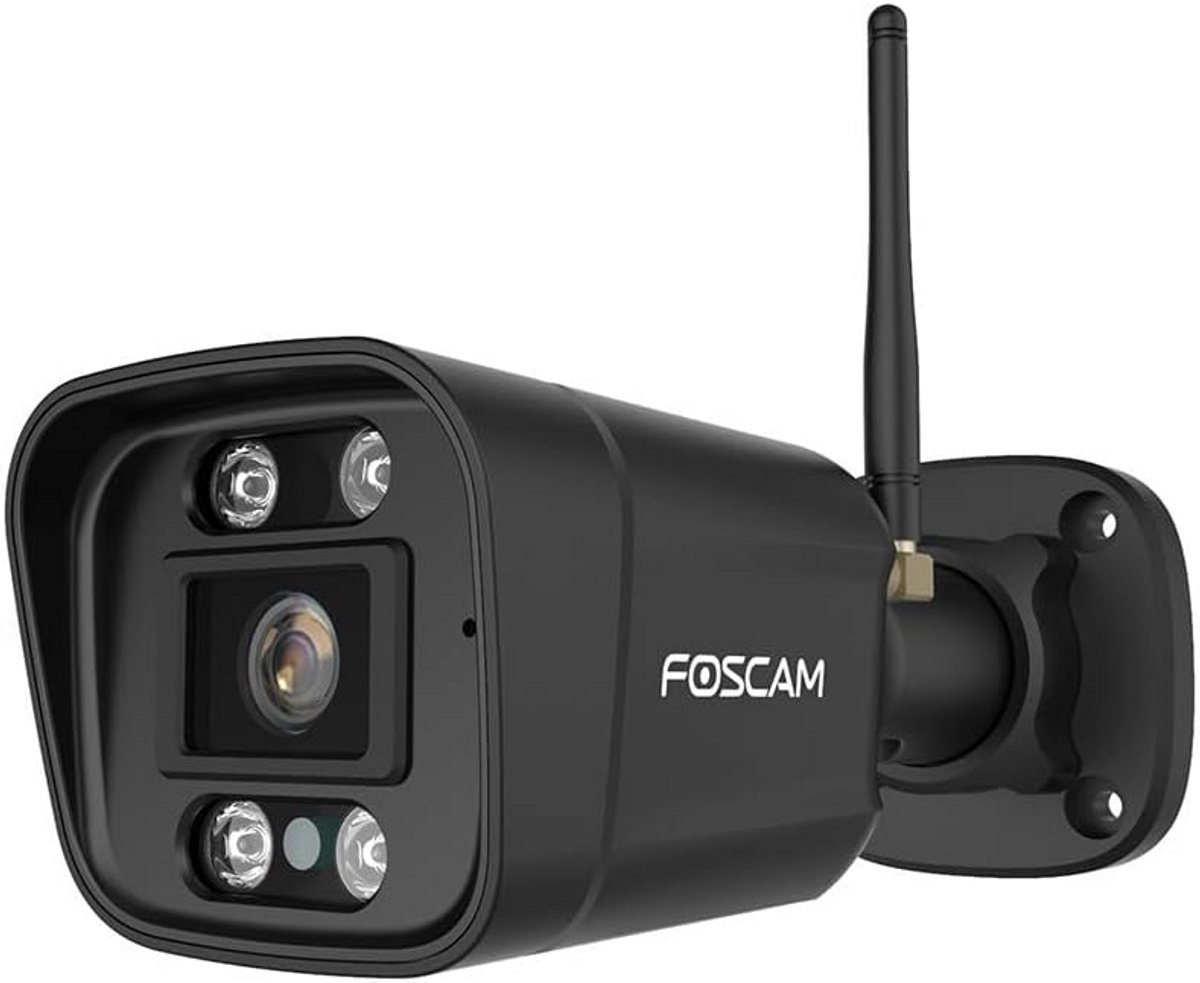 Outdoor Wifi Camera - Beveiligingscamera HD - Woningbeveiliging Thuis - Met Spotlights Sirene - 5 MP QHD - Zwart