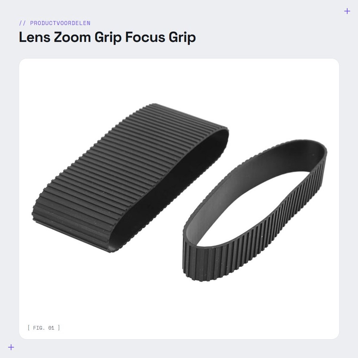 Dailygoods- Zoom Grip - Rubber Lens Grip - Antislip Grip - Comfortabele Handgreep - Slijtvast - Geschikt voor TAMRON SP 70-200mm F2.8 - Lensgreep
