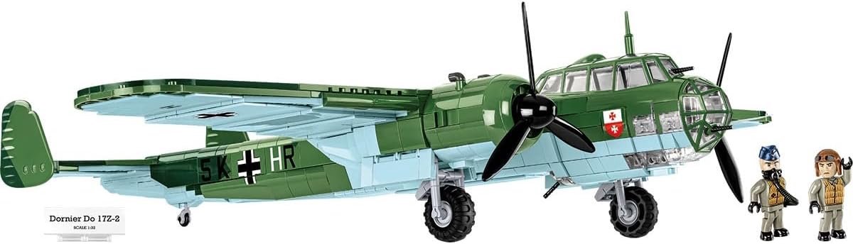 Bouwstenen Vliegtuig - Modelbouw Set - Historische Reconstructie - 1383 Elementen - 57.5 cm Spanwijdte - Meerkleurig