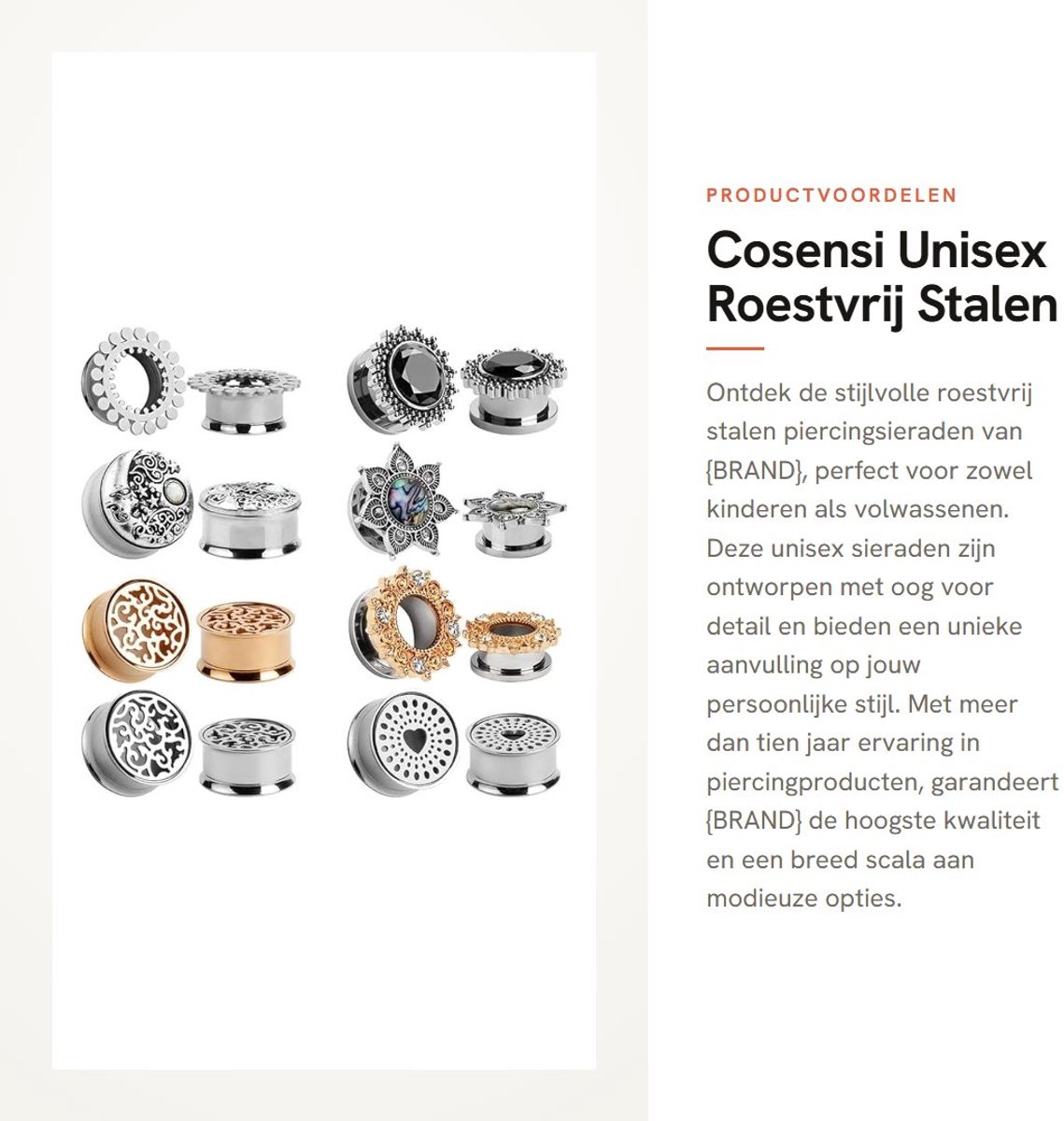 Dailygoods- Roestvrij Staal Oorstekers - Unisex - 00 g (10 mm) - 1/2 inch (12 mm) - 9/16 inch (14 mm) - Geschenkpakket - Oordopjes