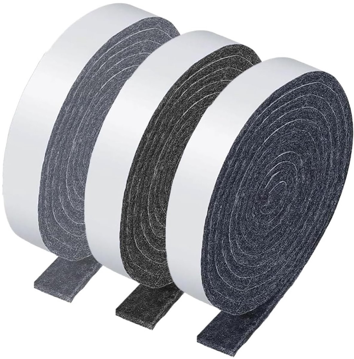 Dailygoods- Viltdoppen - Set van 3 - Zelfklevende Viltglijders - Antislip Bescherming - 100 x 2 cm - Nauwkeurig Ontwerp - Meubelglijders